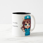 Tasse 2 Couleurs Original Chibi Nurse - Nursing Life (Devant droit)