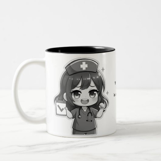 Tasse 2 Couleurs Original Chibi Nurse - Nursing Life (Gauche)