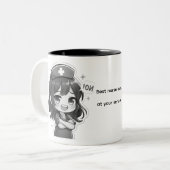 Tasse 2 Couleurs Original Chibi Nurse - Sassy Nursing Life (Devant gauche)