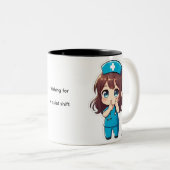 Tasse 2 Couleurs Original Chibi Nurse - The Midnight Hush (Devant droit)