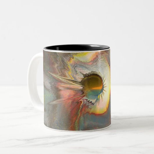 Tasse 2 Couleurs Original spin art (Devant gauche)