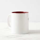 Tasse 2 Couleurs Orignaux croisant #2 (Devant gauche)