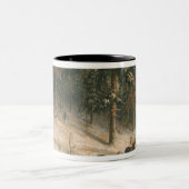 Tasse 2 Couleurs Orignaux de chasse (Centre)