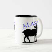 Tasse 2 Couleurs Orignaux de l'Alaska (Devant droit)