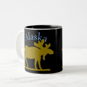 Tasse 2 Couleurs Orignaux de l'Alaska (Devant gauche)