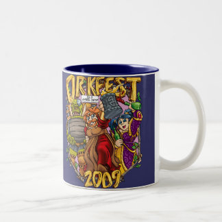 Tasse 2 Couleurs OrkFest09m, InnMates~ le ~Pigeon Forg en avril