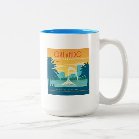 Tasse 2 Couleurs Orlando Floride (Droit)