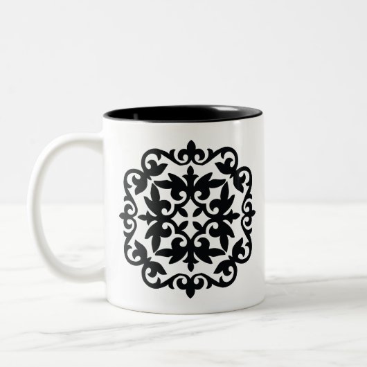 Tasse 2 Couleurs Ornamental Floral Design (Gauche)