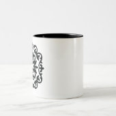 Tasse 2 Couleurs Ornamental Floral Design (Centre)