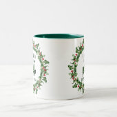Tasse 2 Couleurs Ornement de Noël Finance (Centre)