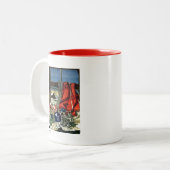 Tasse 2 Couleurs Ornements de Noël (Devant gauche)