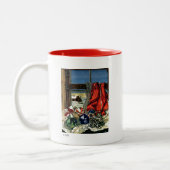 Tasse 2 Couleurs Ornements de Noël (Gauche)