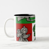 Tasse 2 Couleurs Ornements vintages (Gauche)