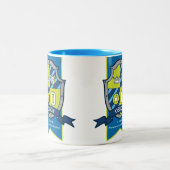 Tasse 2 Couleurs Orson crête vert bleu ours nom signifiant muqueuse (Centre)