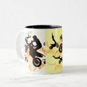 Tasse 2 Couleurs Oser voler - Motocross Stunts (Devant gauche)