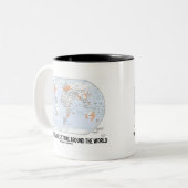 Tasse 2 Couleurs Où Les Tornades Frappent Dans Le Monde (Carte) (Devant gauche)