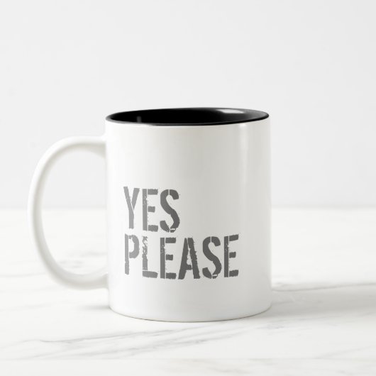 TASSE 2 COULEURS OUI S'IL VOUS PLAÎT - (Gauche)