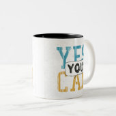 Tasse 2 Couleurs Oui vous pouvez (Devant droit)