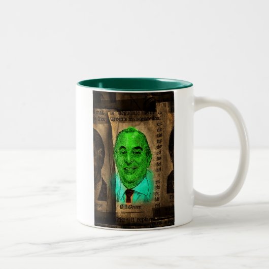 Tasse 2 Couleurs Ouïe WSJ vert (Droit)