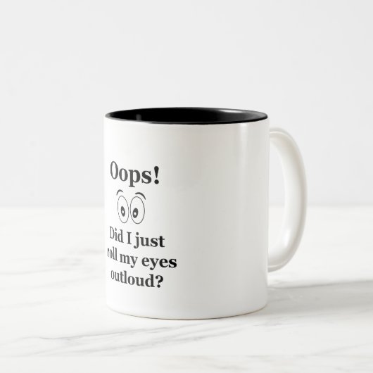 Tasse 2 Couleurs Oups ! (Devant droit)