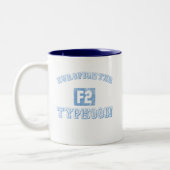 Tasse 2 Couleurs Ouragan d'Eurofighter - BLEU (Gauche)