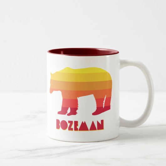 Tasse 2 Couleurs Ours arc-en-ciel Bozeman Montana (Droit)