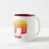 Tasse 2 Couleurs Ours arc-en-ciel Elkins Virginie-Occidentale (Devant droit)