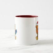Tasse 2 Couleurs Ours avec cadeau T-shirts et cadeaux de vacances (Centre)