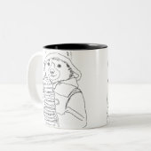 Tasse 2 Couleurs Ours avec sandwichs (Devant gauche)