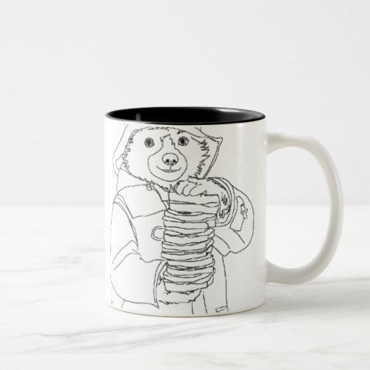 Tasse 2 Couleurs Ours avec sandwichs (Droit)
