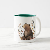 Tasse 2 Couleurs Ours Brown (Devant droit)
