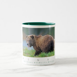 Tasse 2 Couleurs Ours Brown d'Alaska