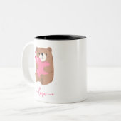 Tasse 2 Couleurs Ours d'amour (Devant gauche)