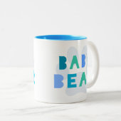 Tasse 2 Couleurs Ours de bébé - bleu (Devant droit)