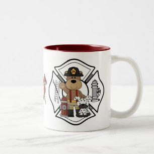 Tasse 2 Couleurs Ours de département du feu de sapeur-pompier
