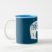 Tasse 2 Couleurs Ours de Fairbanks Alaska (Gauche)