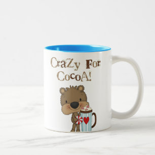 Tasse 2 Couleurs Ours de garçon fou pour des vacances de cacao