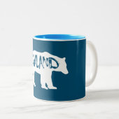 Tasse 2 Couleurs Ours de l'Oregon d'Ashland (Devant droit)
