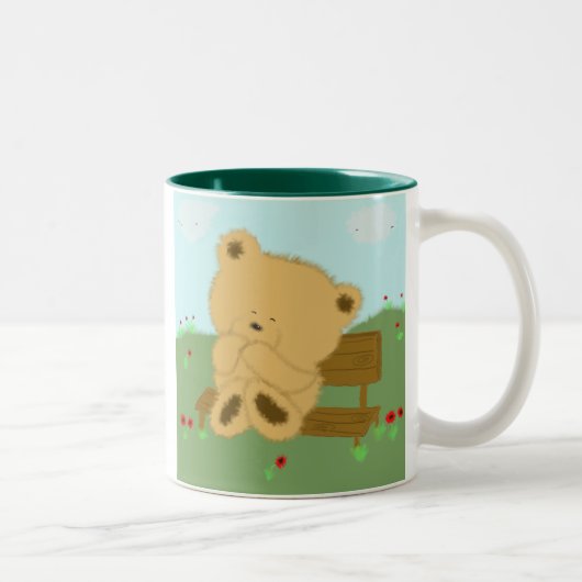 Tasse 2 Couleurs Ours de pavot (Droit)