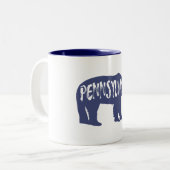 Tasse 2 Couleurs Ours de Pennsylvanie (Devant gauche)