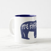 Tasse 2 Couleurs Ours de pin (Devant gauche)