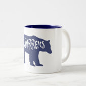 Tasse 2 Couleurs Ours de pin (Devant droit)