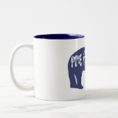 Tasse 2 Couleurs Ours de pin (Gauche)
