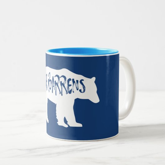 Tasse 2 Couleurs Ours de pin (Devant droit)