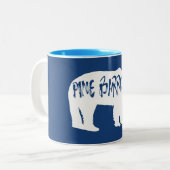 Tasse 2 Couleurs Ours de pin (Devant gauche)