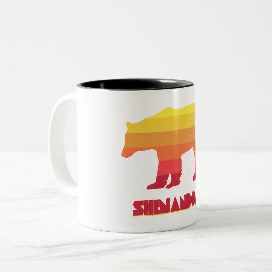 Tasse 2 Couleurs Ours de Shenandoah (Devant gauche)
