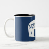Tasse 2 Couleurs Ours de Virginie occidentale (Gauche)