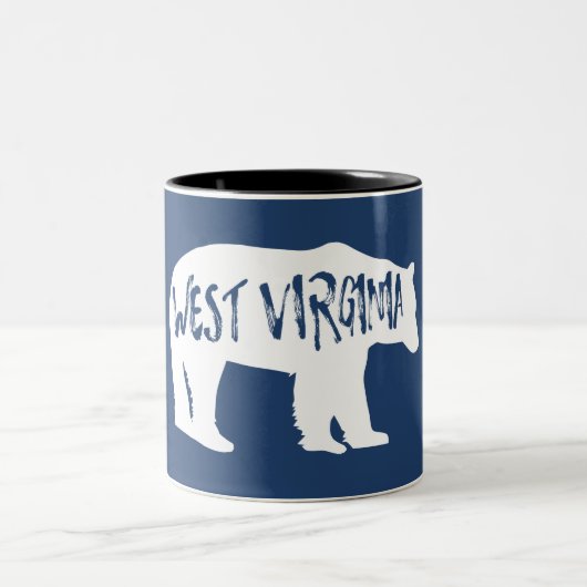 Tasse 2 Couleurs Ours de Virginie occidentale (Centre)