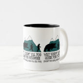 Tasse 2 Couleurs Ours drôles (Devant droit)