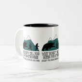 Tasse 2 Couleurs Ours drôles (Devant gauche)